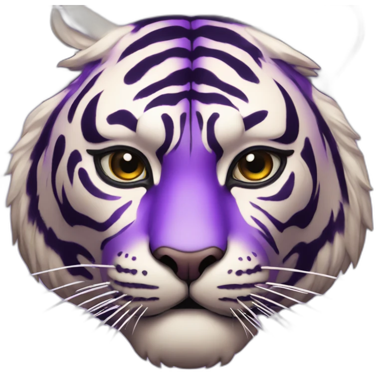 ultraviolet tiger Japanese mask emoji