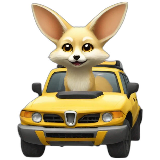 fennec car in ro cket league emoji