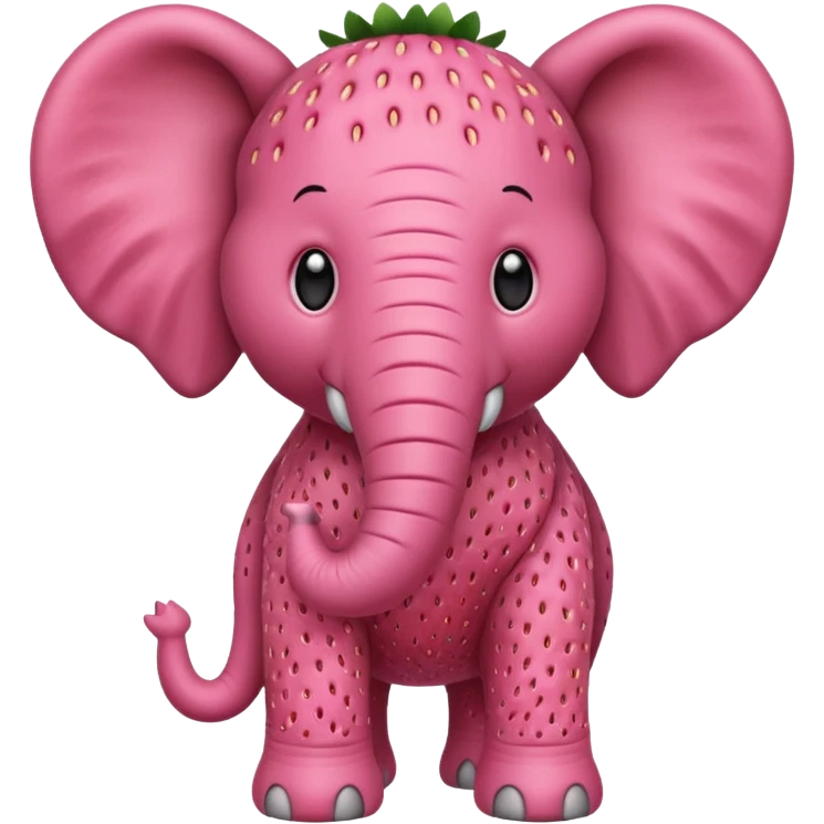 Strawberry éléphant emoji