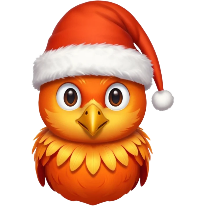 Phoenix , Christmas hat  emoji
