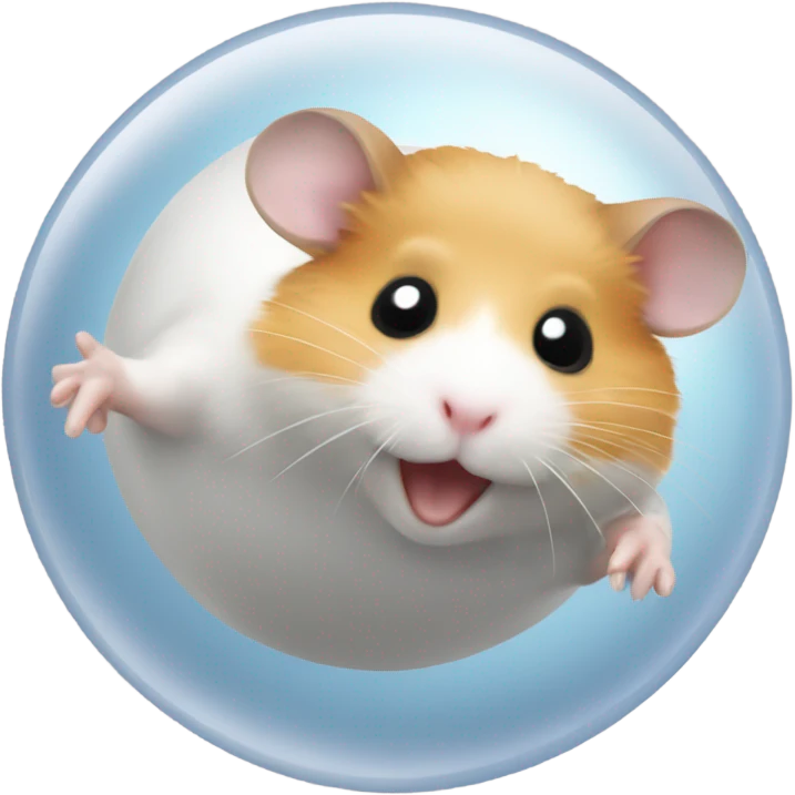 Hamster rolling in a ball emoji