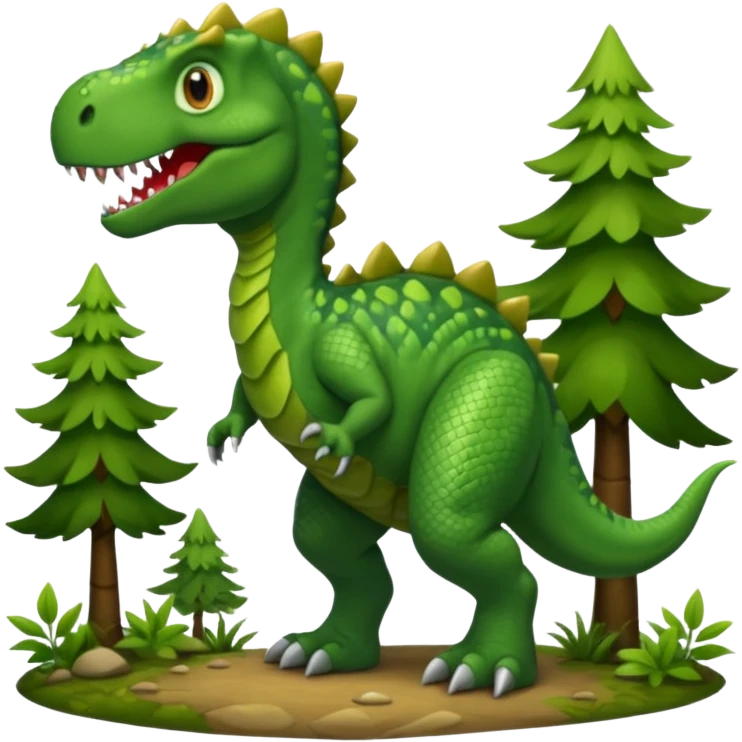 Hiking dinosaur  emoji