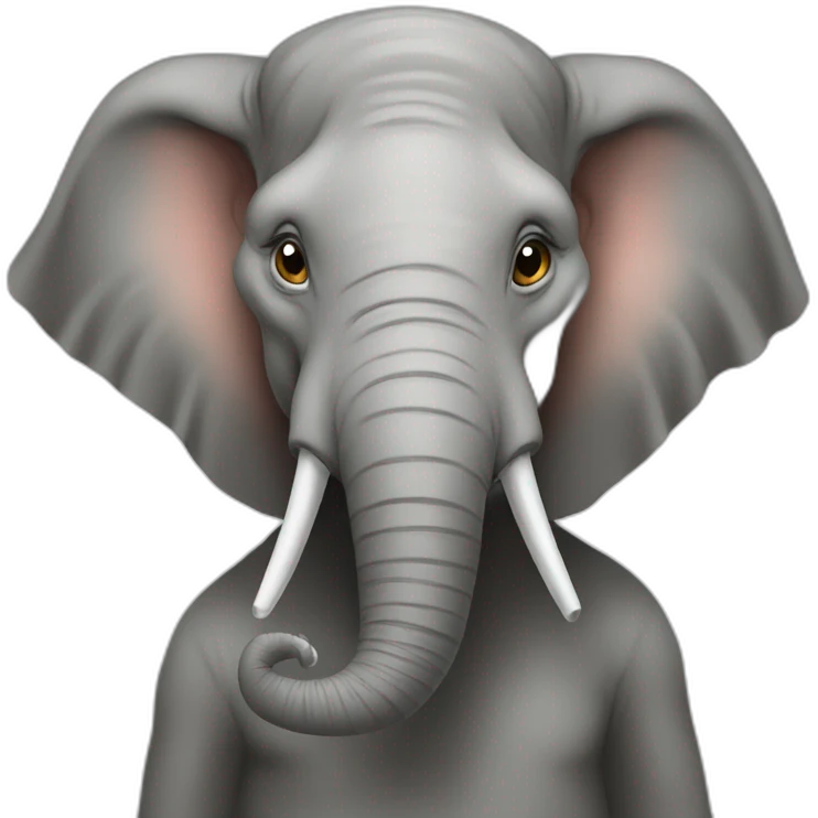 Human elephant  emoji