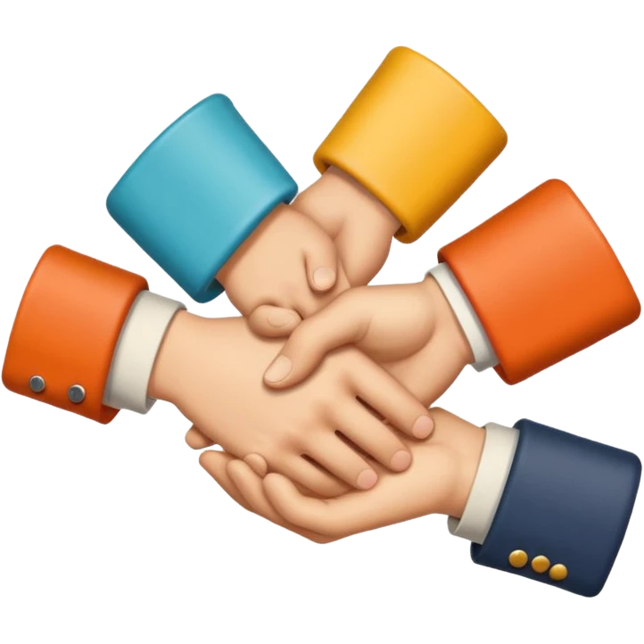 handshake retro style sticker  emoji
