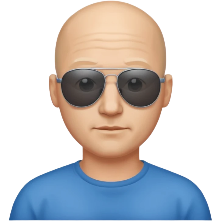 Blad man with sunglases emoji