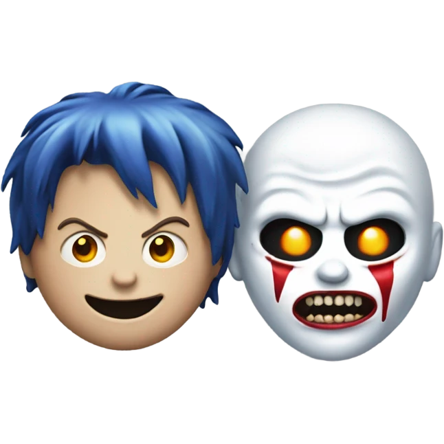 ghost face and chucky emoji