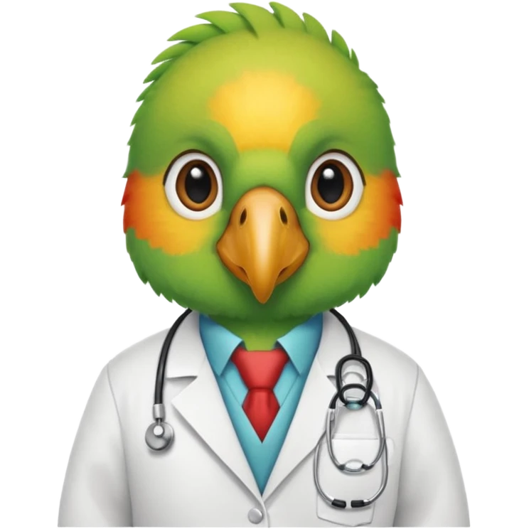 Parrot doctor emoji