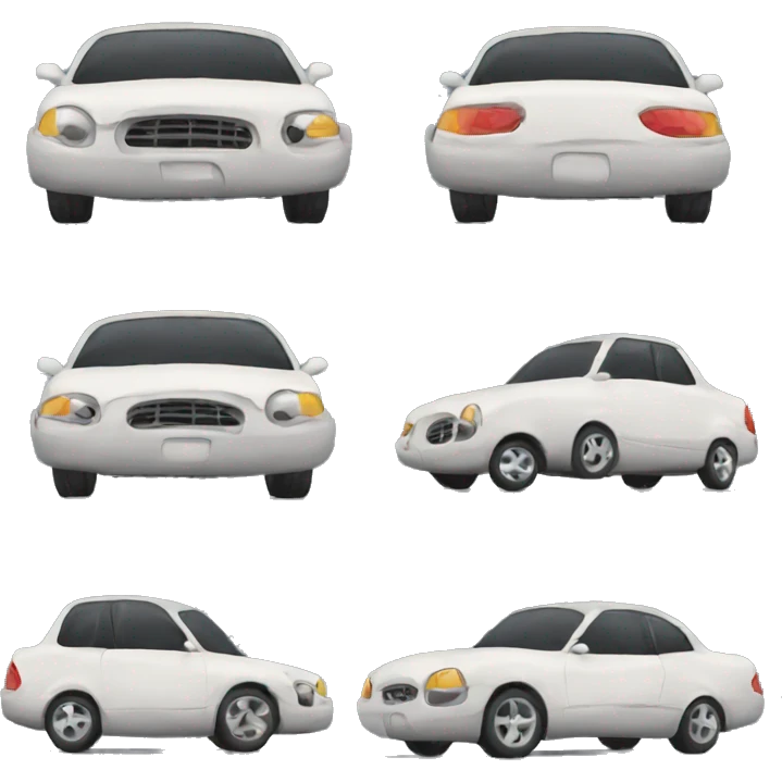 Sad car emoji