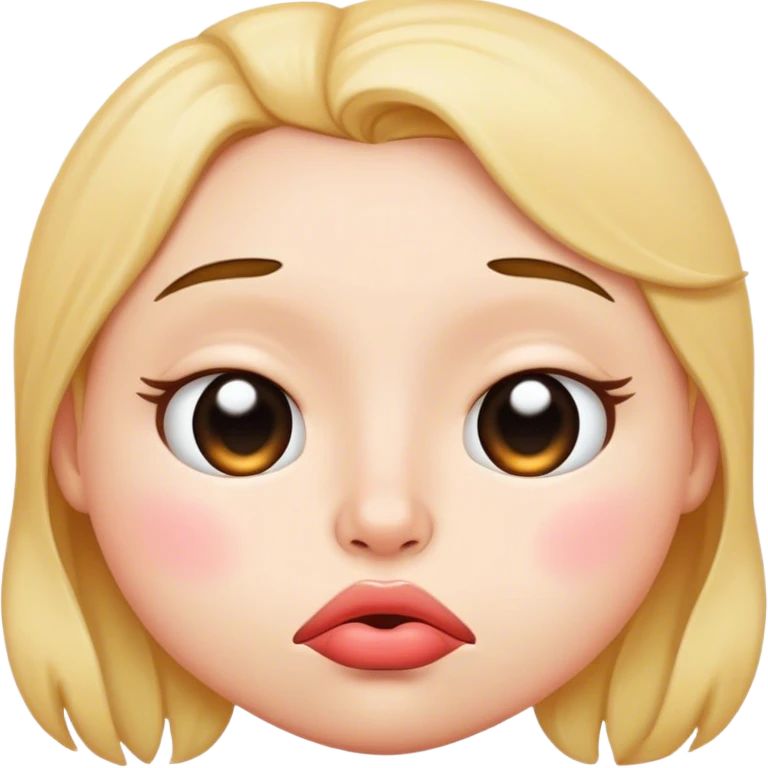 Puckered  emoji