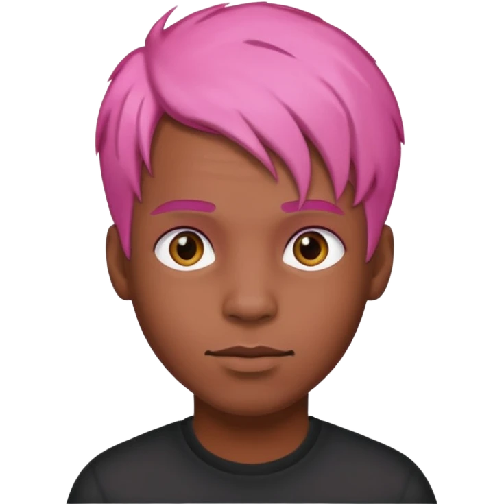  balck manpink haired man emoji