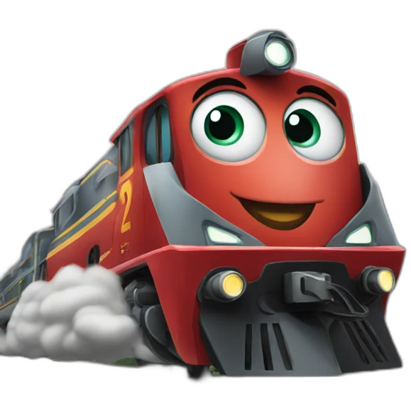Train volant emoji
