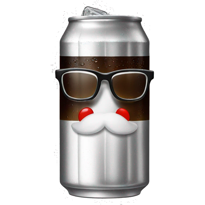 Diet Coke with glasses  emoji