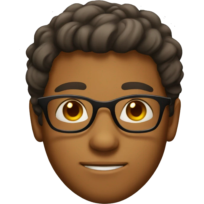 glasses tan skin boy emoji