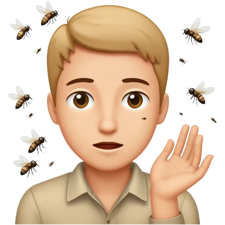 Catching flies emoji