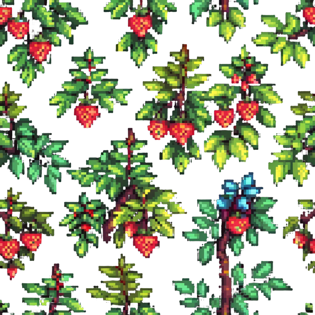 berry bush with fruits emoji