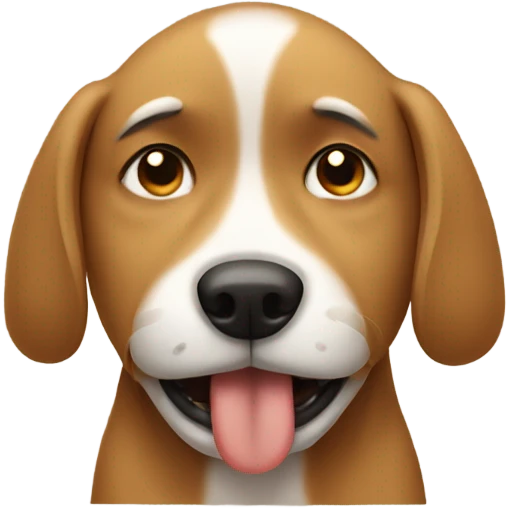 crying dog emoji