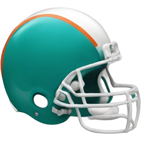Miami dolphins helmet  emoji