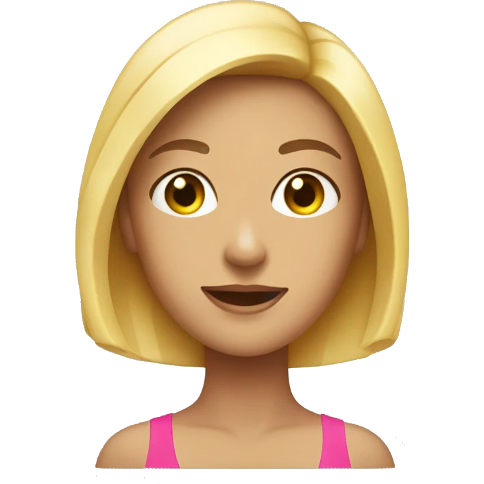 A woman wearing swimwear that his very good looking  emoji