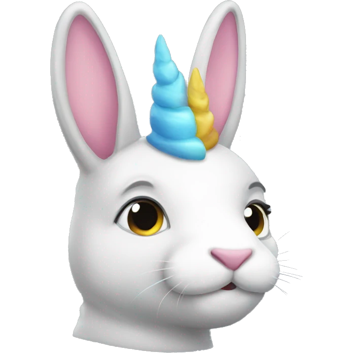 Make me a rabbit unicorn emoji