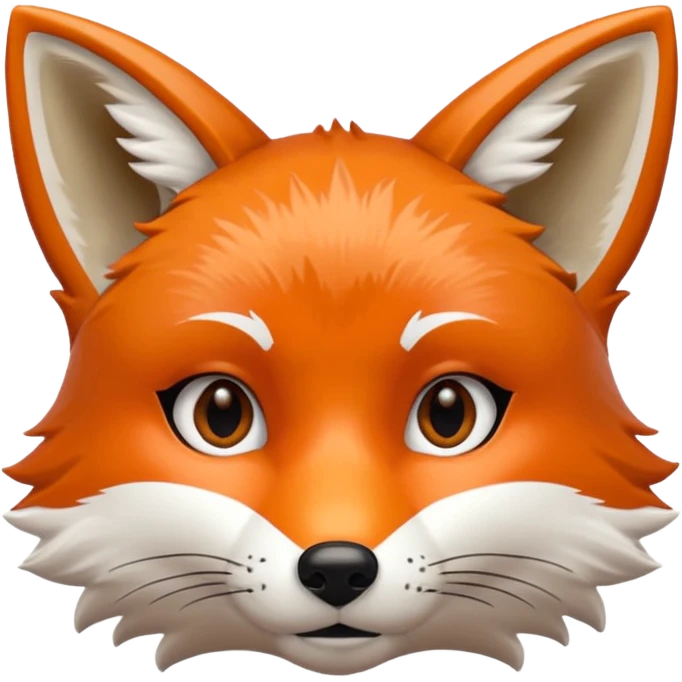 fox face detailed emoji