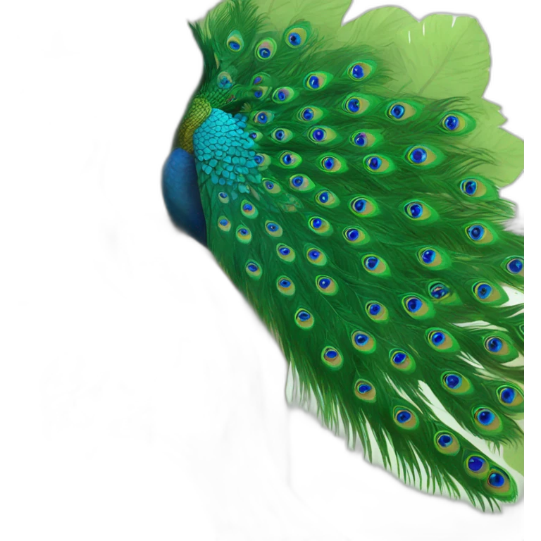 Peacock on a tree emoji