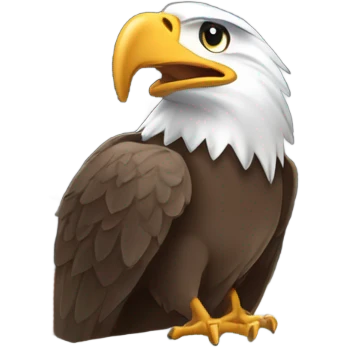 Eagle on a store emoji