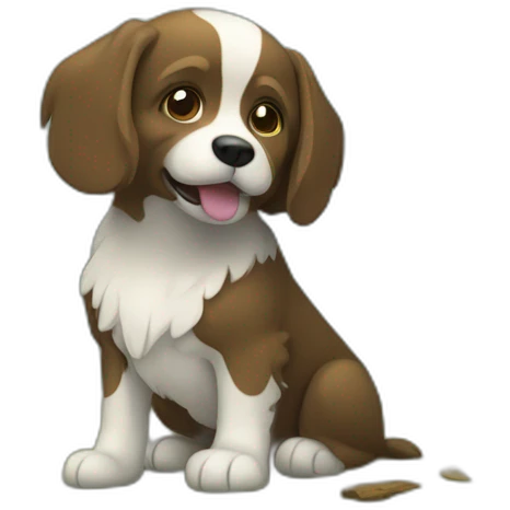 Chien dans les bois emoji