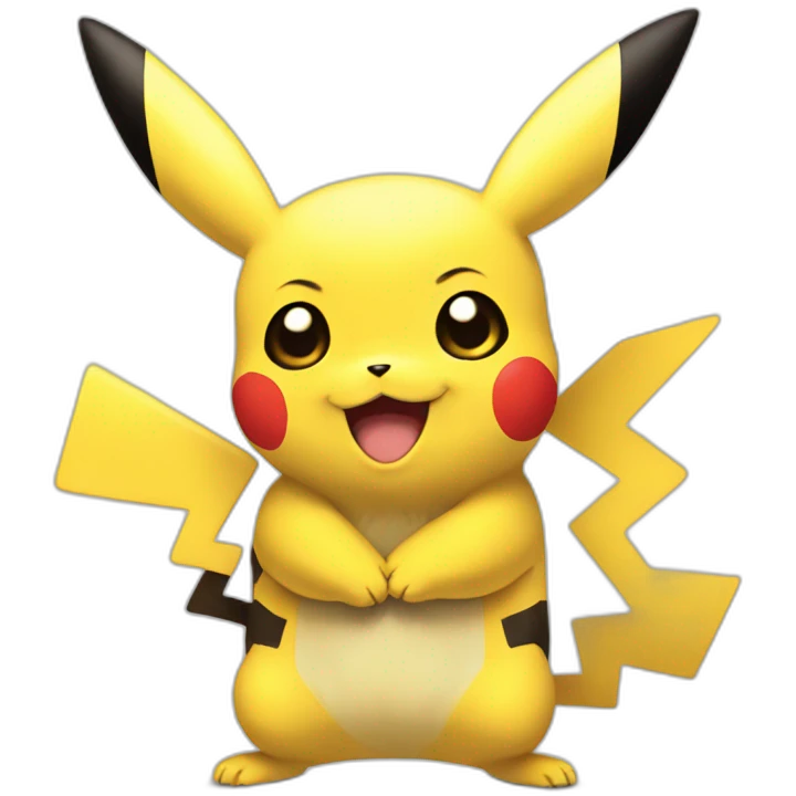 Pikachu hug Pikachu emoji