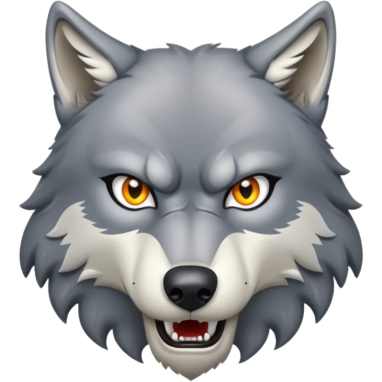 Angry wolf emoji