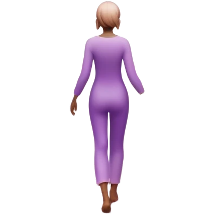 A small figure walks back across a foggy bridge, holding soft pink and purple orbs in each hand—symbolizing compassion and forgiveness. A gentle heart aura trails behind them, showing healing in motion. emoji