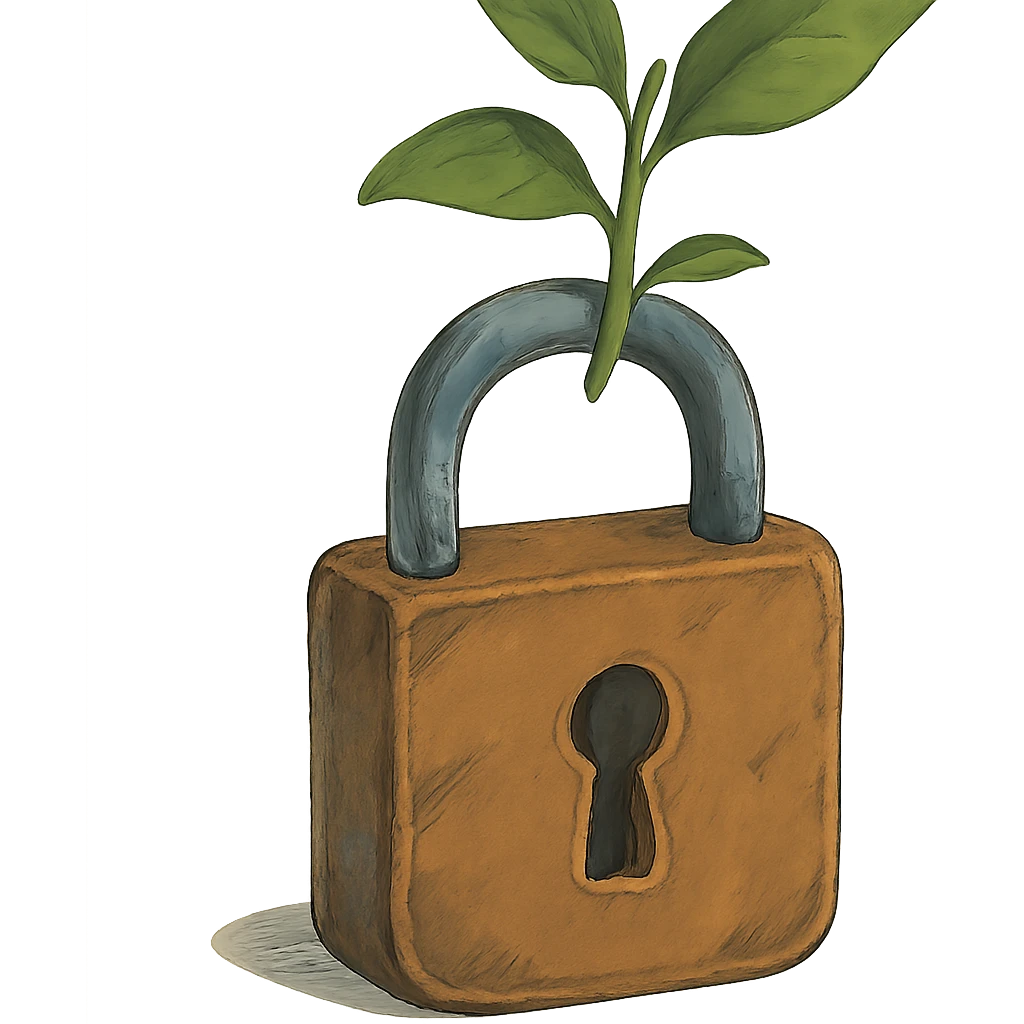 locked growth stock emoji