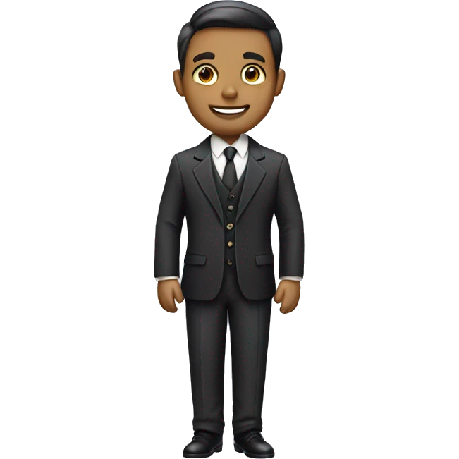 male tailor in formal attire emoji