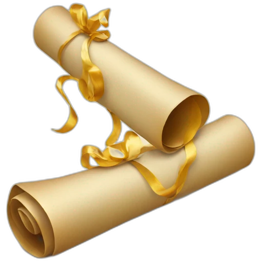 New Year scrolls emoji