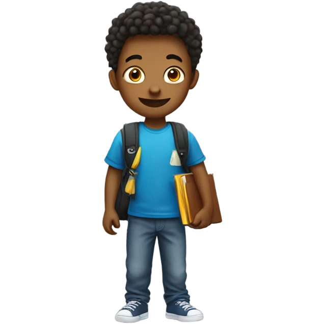 Kid going to college emoji
