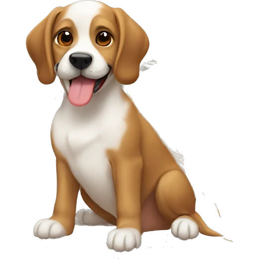 dog with cristhmas hay emoji