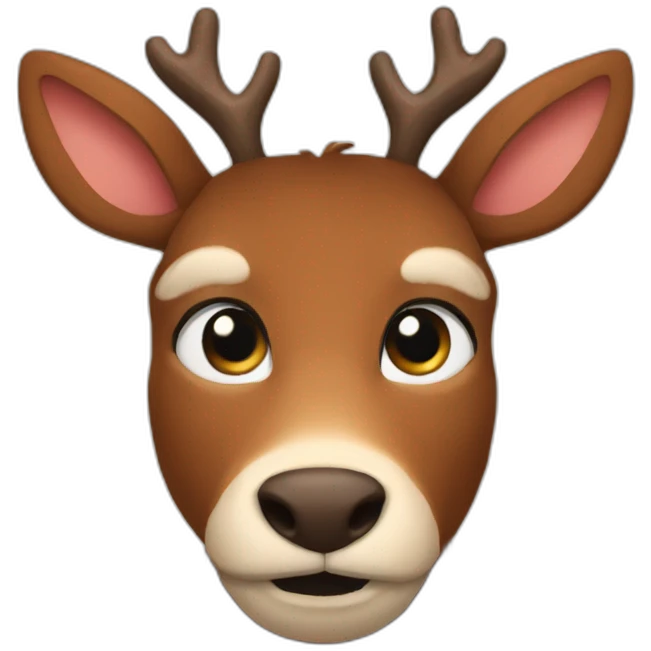 rudolph face emoji