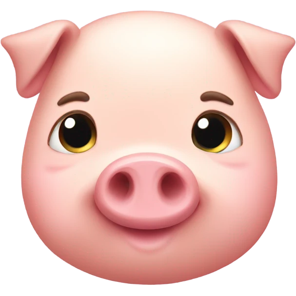 Cute fat piggy emoji