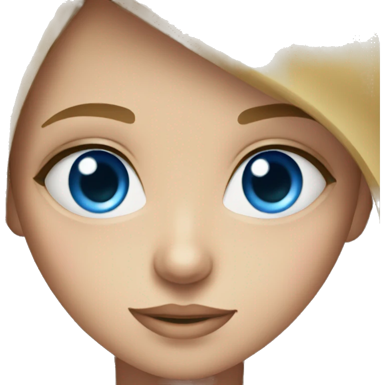 Girl with blue eyes emoji