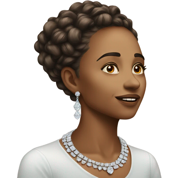 luxury diamond necklace  emoji