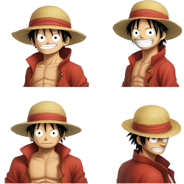 Luffy avec le one piece emoji