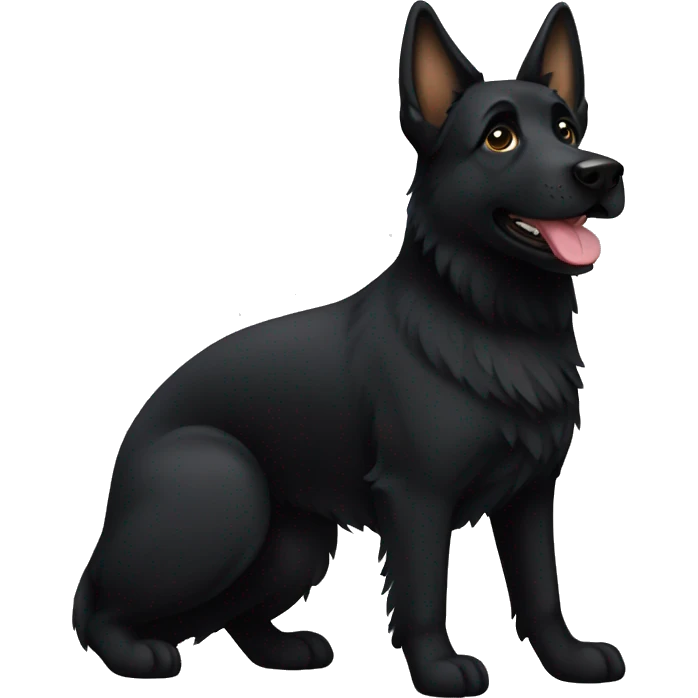 Black German Shepard  emoji