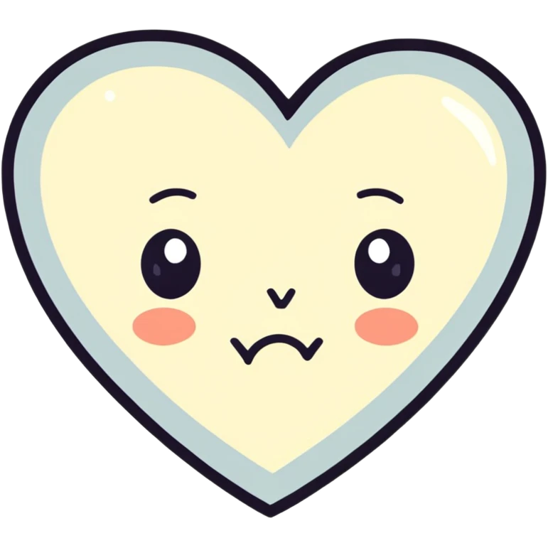 sad heart  emoji