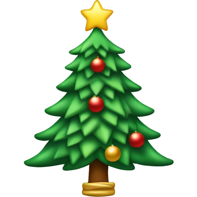 Christmas tree with bow  emoji