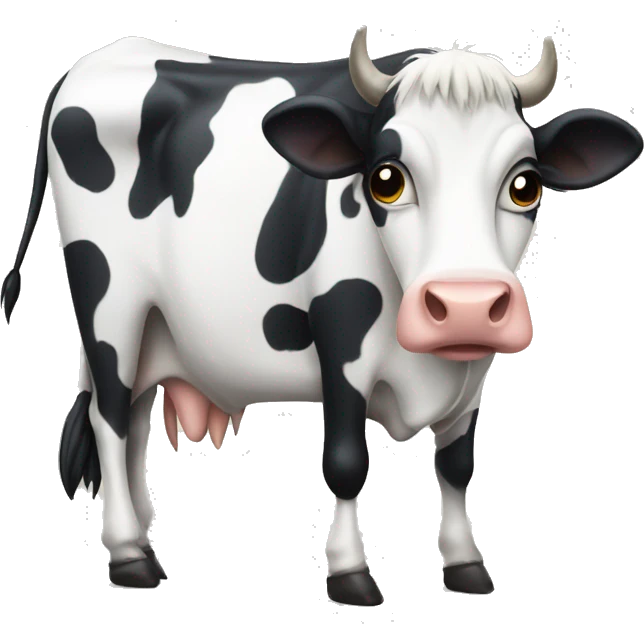 Emo cow with long legs  emoji