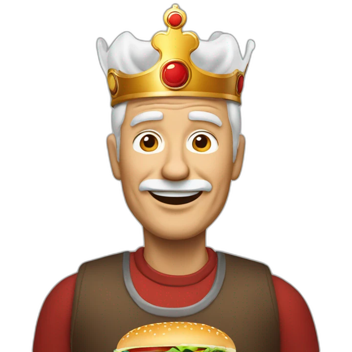 Burger king old white man emoji