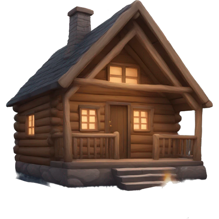 cozy cabin  emoji