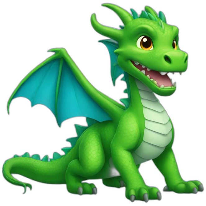 Dragon bleu emoji