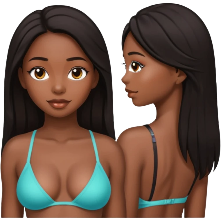 Black girl butt emoji