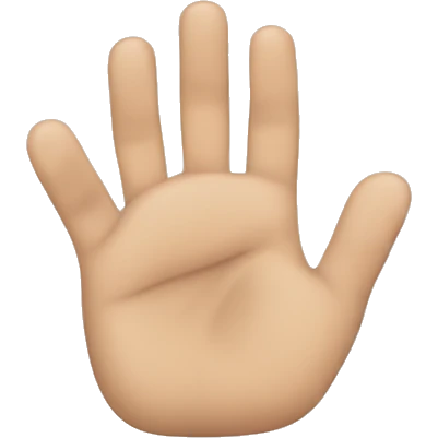 Mano dedo índice y dedo pulgar rectos; dedo meñique, anular y medio doblados emoji