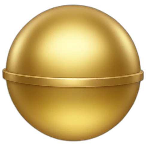 Gold sphere emoji
